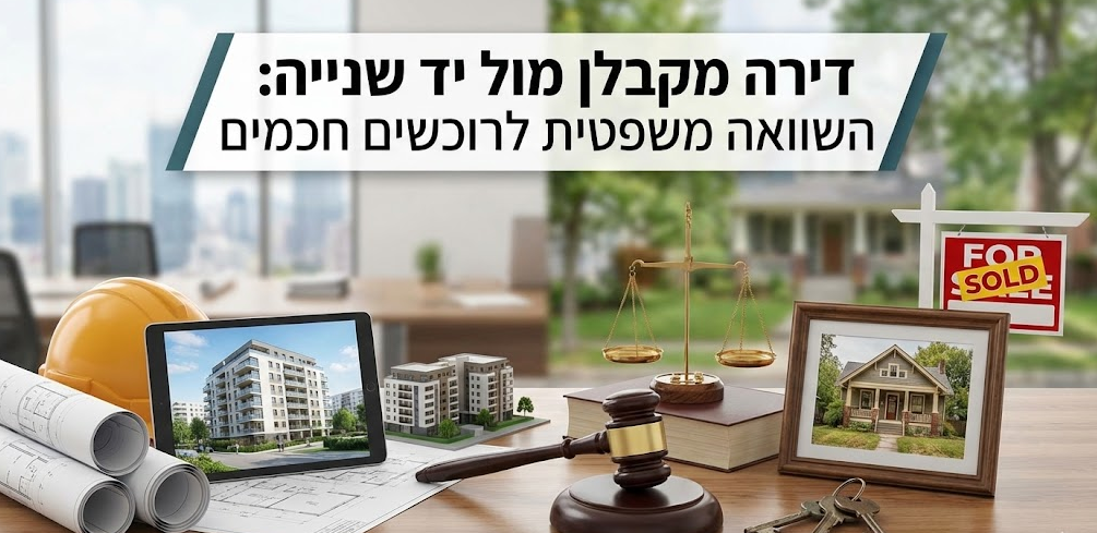 דירה מקבלן מול יד שנייה השוואה משפטית לרוכשים חכמים